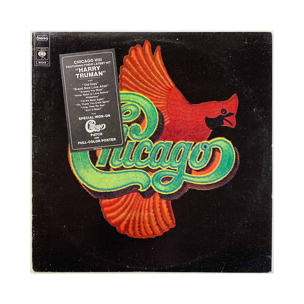 Chicago LP VIII  kansi VG levy EX- Käytetty LP