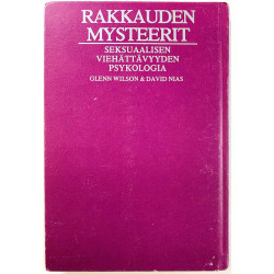 Rakkauden mysteerit: Seksuaalisen viehättävyydn psykologia : Glenn Wilson ja David Nias - Något använd bok