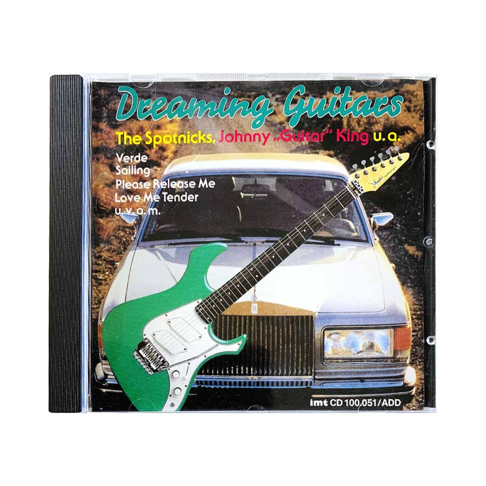 Johnny "Guitar" King, Spotnicks CD Dreaming Guitars  kansi EX- levy EX Käytetty CD