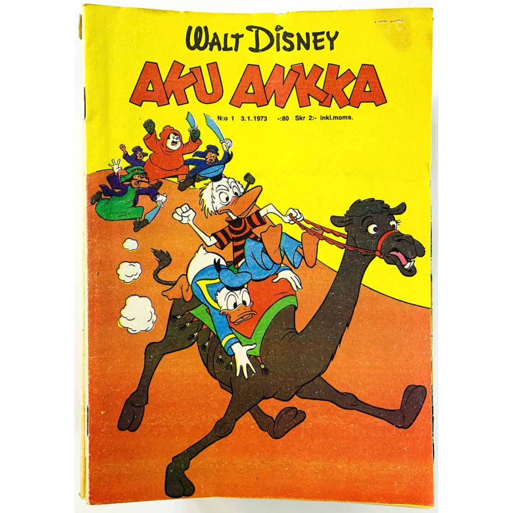 Aku Ankka 1973 1-52 vuosikerta 1973 52 numeroa aikakauslehti