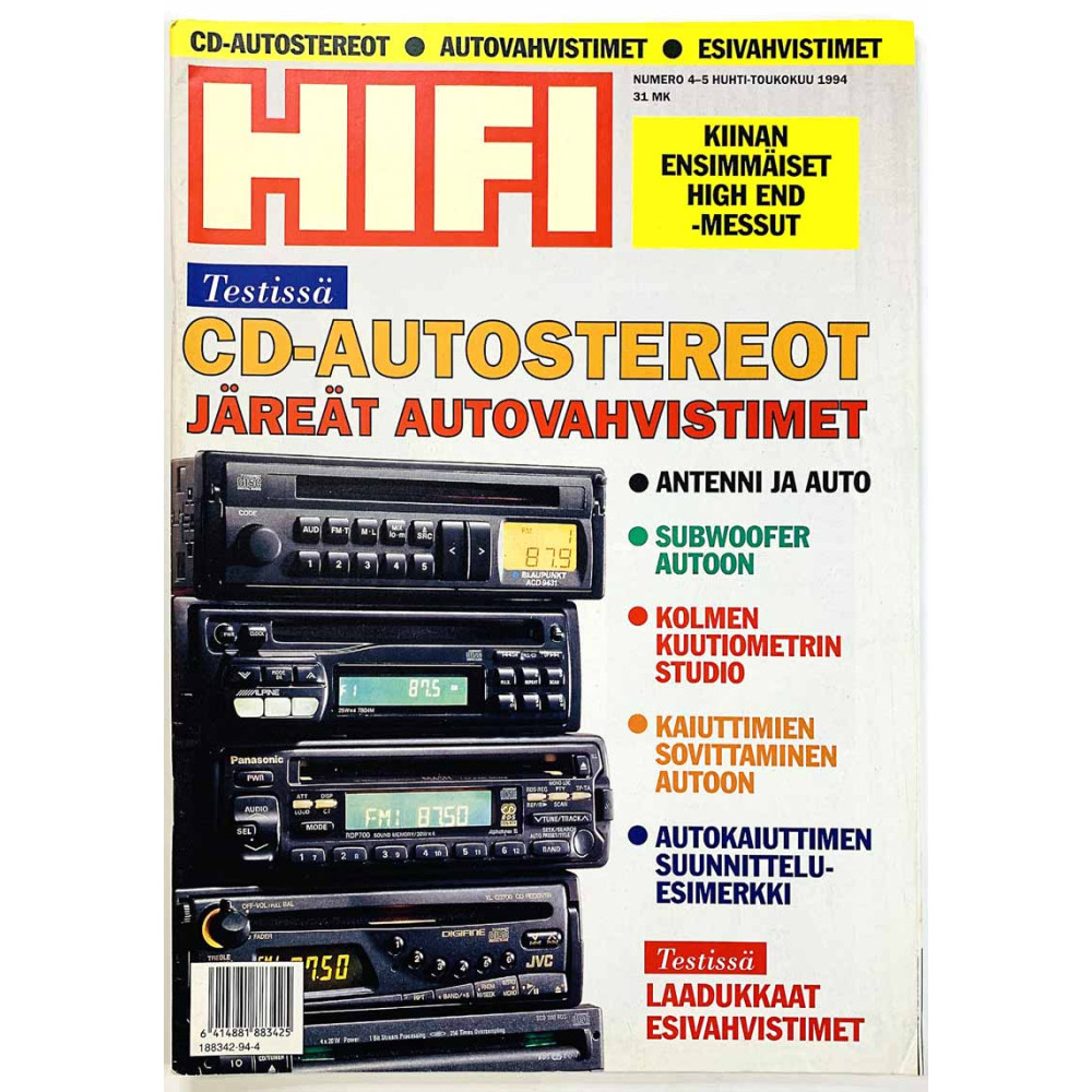 Hifi-lehti : Järeät autovahvistimet - begagnade magazine