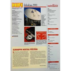 Hifi-lehti 1993 10 Lontoon hifimessut 1993 higher end aikakauslehti
