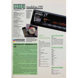 Hifi-lehti 1992 3 CD-soittimet, Autostereot aikakauslehti