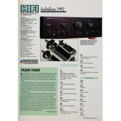 Hifi-lehti 1992 4 katsauksessa vahvistimet ja viritinvahvistimet aikakauslehti