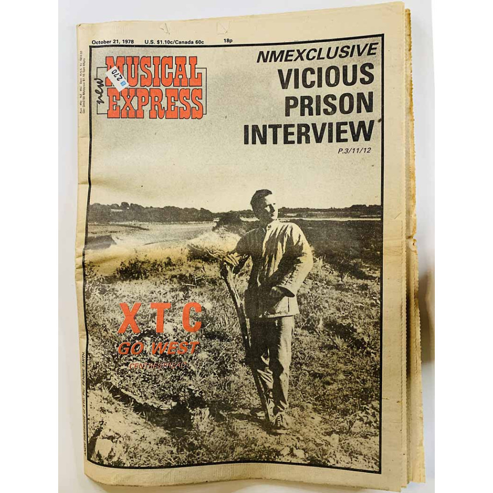 New Musical Express : Vicious prison interview, XTC go west - begagnade magazine