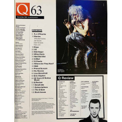 Q magazine 1991 december issue 63 Eric Clapton, Enya, U2, Bob Seger aikakauslehti