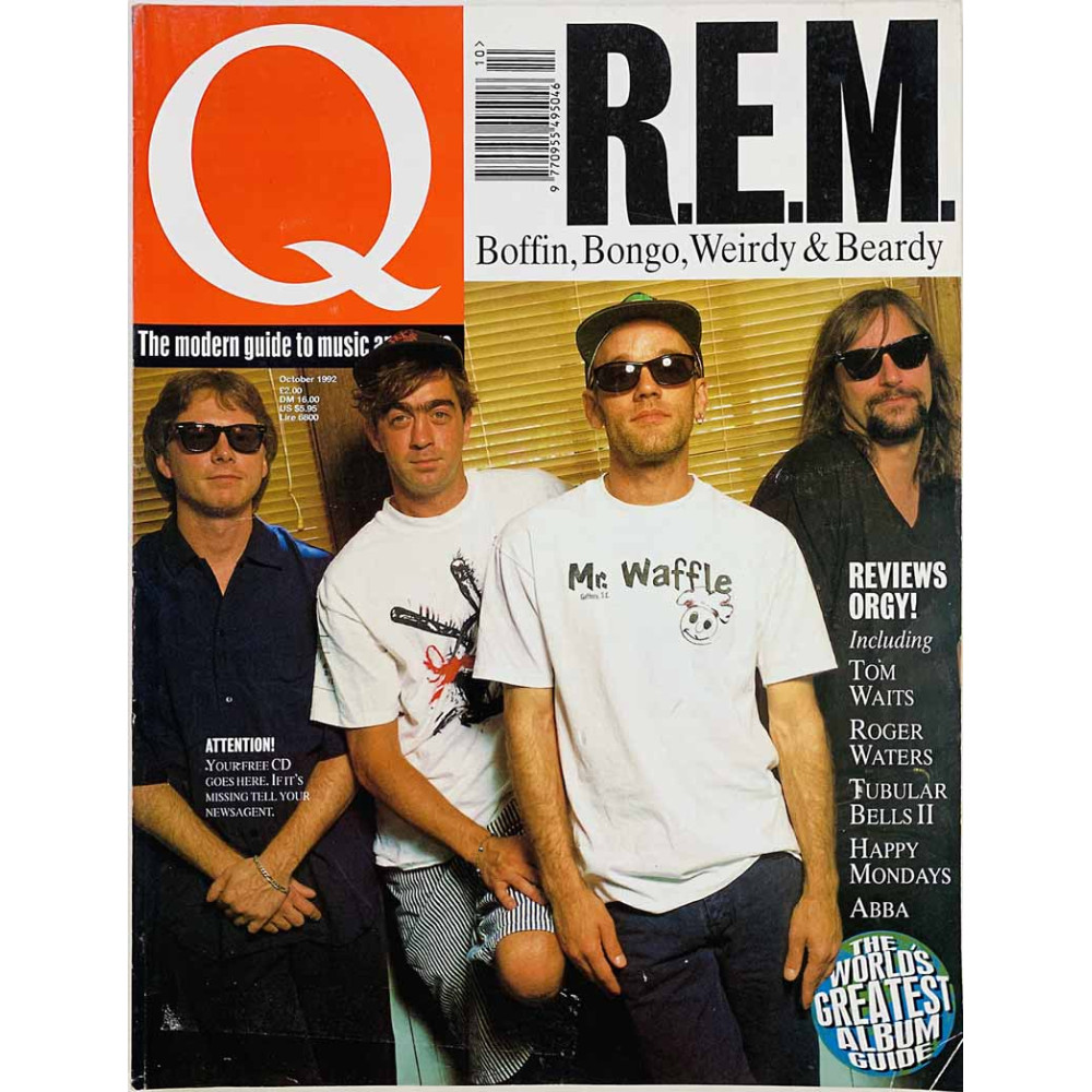 Q magazine : R.E.M., Mike Oldfield, Ron Wood - begagnade magazine