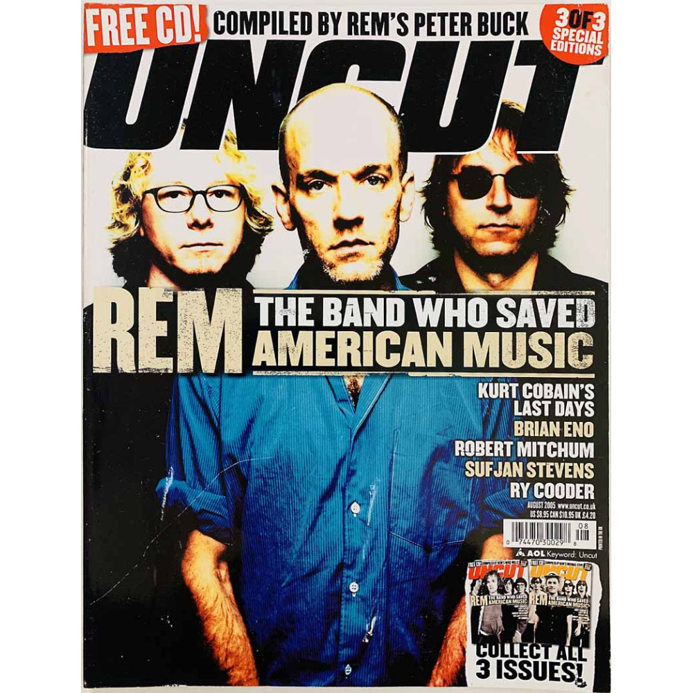 Uncut magazine 2005 august Kurt Cobain’s last days, Brian Eno, Ry Cooder aikakauslehti