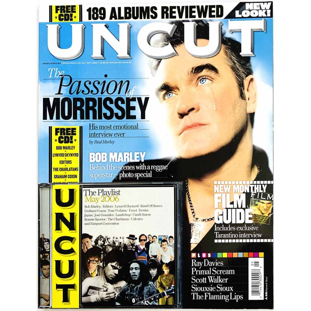Uncut magazine 2006 may Morrissey, Lynyrd Skynyrd, Bob Marley aikakauslehti