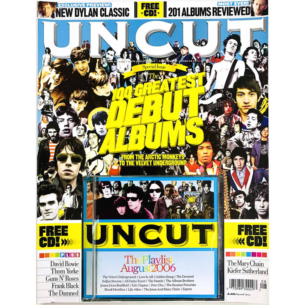 Uncut magazine 2006 august 100 greatest debut albums, Davis Bowie, Can aikakauslehti
