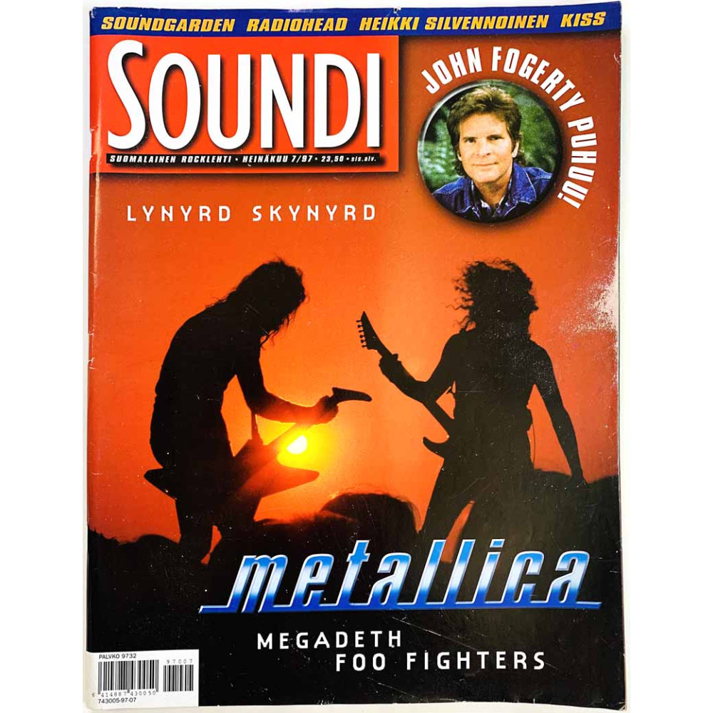 Soundi 1997 7 Metallica, Megadeth, Foo Fighters aikakauslehti