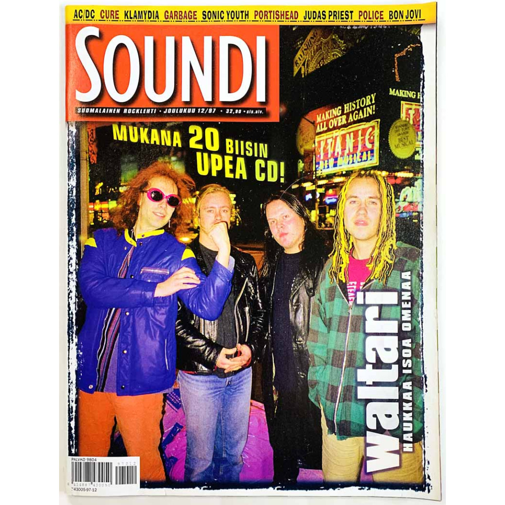 Soundi 1997 12 Waltari, AC/DC, Judas Priest, Klamydia aikakauslehti