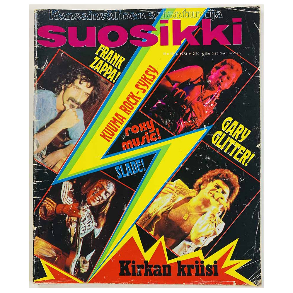 Suosikki 1973 10 Zeppelinin kiertueella, Bowie rakastaa kaikkia! aikakauslehti