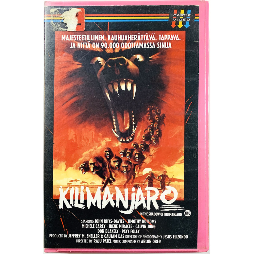 VHS cassette suomitekstitys 1986  Kilimanjaro VHS video