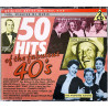 Peggy Lee, Sarah Vaughan, Vera Lynn Käytetty CD 50 Hits of the Fabulous 40’s  kansi EX- levy VG+ Käytetty CD