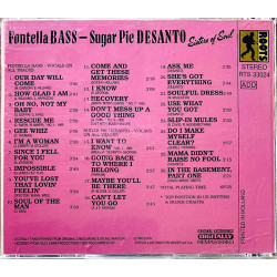 Bass Fontella & Sugar Pie Desanto 1990 RTS 33024 Sisters of Soul CD Begagnat
