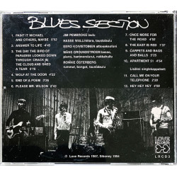 Blues Section CD Blues Section -67 + 2 bonus tracks  kansi EX- levy EX Käytetty CD
