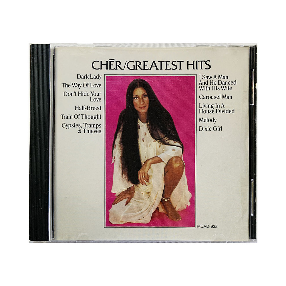 Cher CD Greatest Hits  kansi EX- levy VG+ Käytetty CD