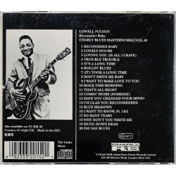 Fulson Lowell CD Reconsider Baby  kansi EX- levy EX Käytetty CD