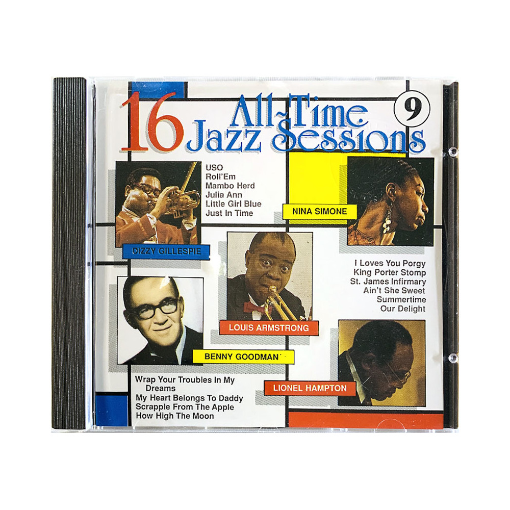 Cannonball Adderley, Billie Holiday ym. CD 16 All Time Jazz Sessions 9  kansi EX- levy EX Käytetty CD