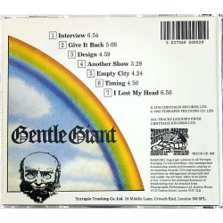 Gentle Giant 1976 Truck CD 005 Interview CD Begagnat