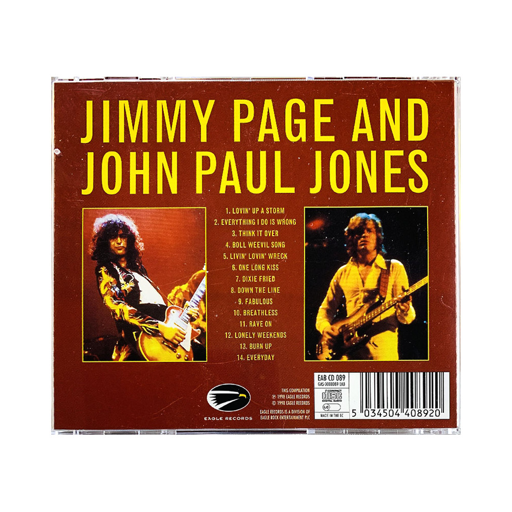 Page Jimmy and Jones John Paul 1998 EAB CD 089 No Introduction Necessary CD Begagnat