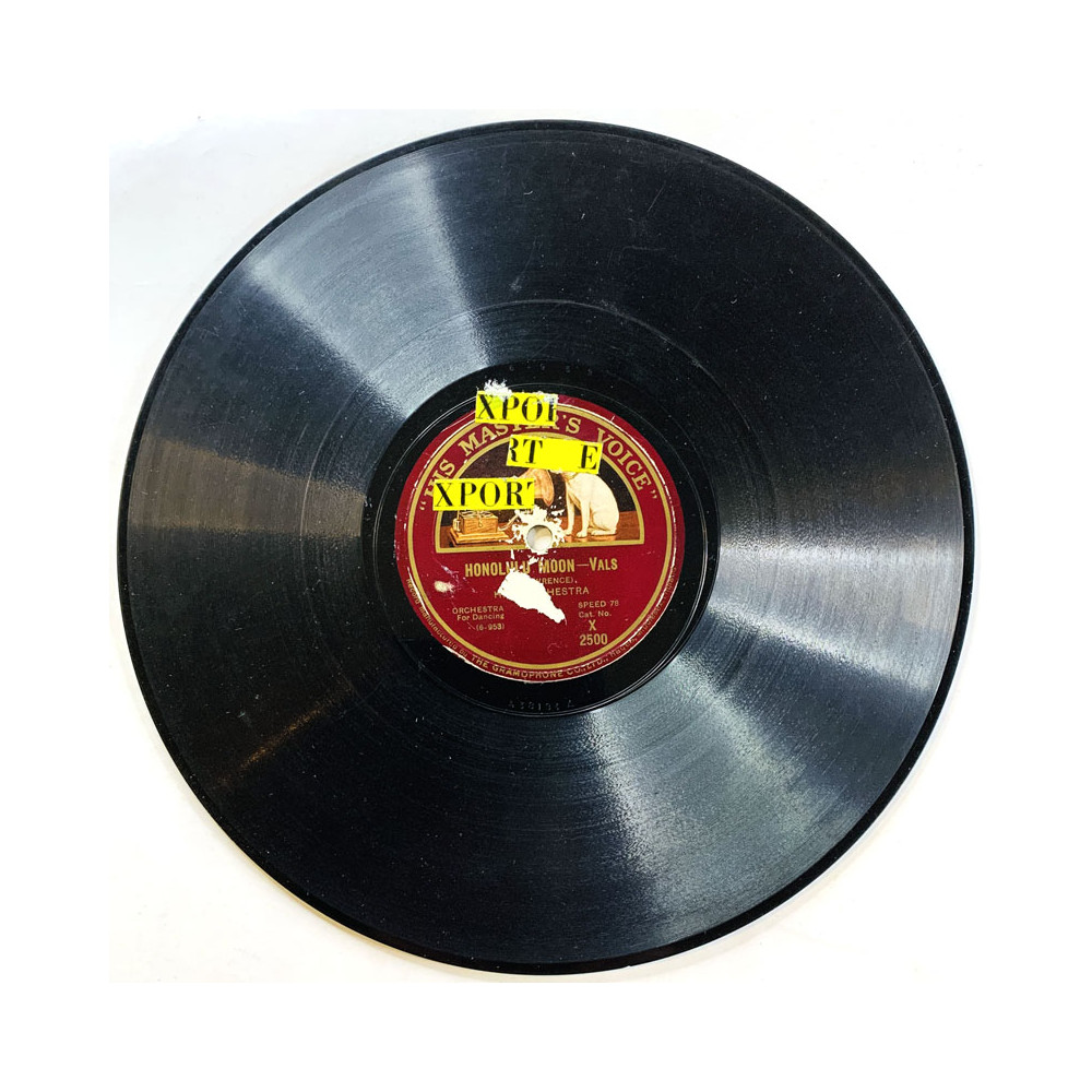 Hilo Orchestra 1927 X 2500 Honolulu moon / Hawaiian dreams stenkaka 78-varvare
