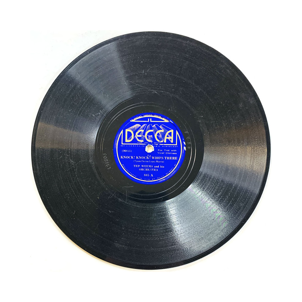 Ted Weems and his orchestra 1936 885 Knock! knock who's there / When lady meets a gentl stenkaka 78-varvare