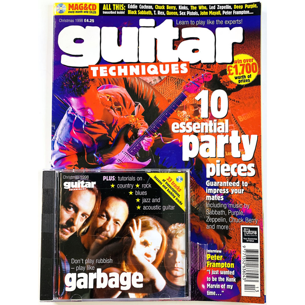 Guitar Techniques 1998 Christmas Don’t play rubbish - play like Garbage + CD aikakauslehti