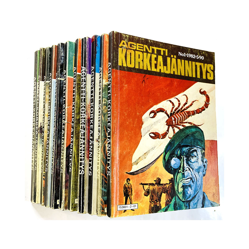 Agentti Korkeajännitys 1982 Numerot 1 - 4 ja 6 - 12 Vuosikerrasta 11 numeroa 1982 aikakauslehti