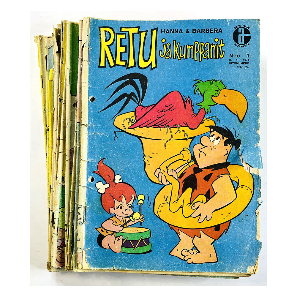 Retu ja kumppanit 1971 1, 4, 6, 8, 9, 11, 14, 15, 16, 18, 19, 31, 32 ja 34 14 numeroa vuodelta 1971 aikakauslehti
