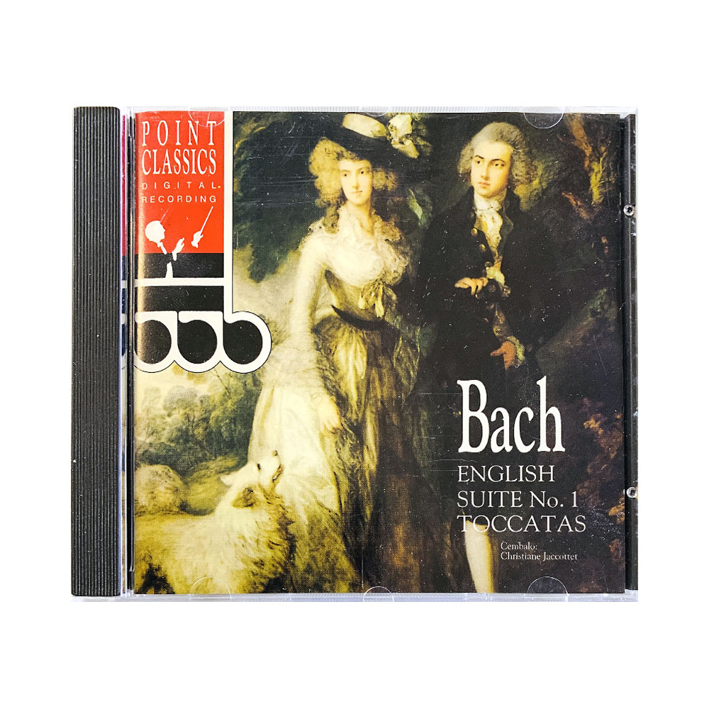 Bach Johann Sebastian CD English Suite no 1 & Toccatas  kansi EX- levy EX Käytetty CD