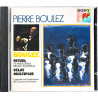 Boulez Pierre CD Rituel - Eclat - Multiples  kansi EX- levy EX Käytetty CD