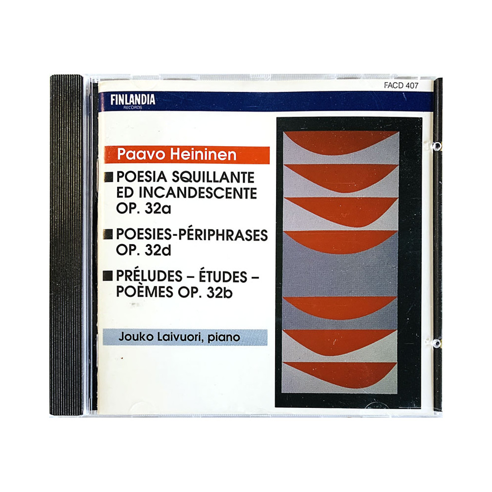 Heininen Paavo CD Poesia Squillante, Poesies-periphrases, Preludes  kansi EX- levy EX Käytetty CD