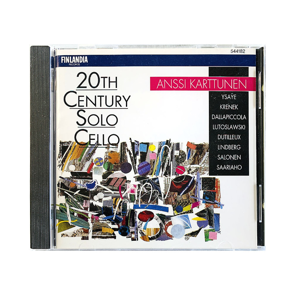 Karttunen Anssi CD 20th Century Solo Cello  kansi EX- levy EX Käytetty CD