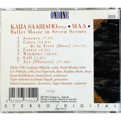 Saariaho Kaija CD Maa - Ballet Music in Seven Scenes  kansi EX- levy EX Käytetty CD