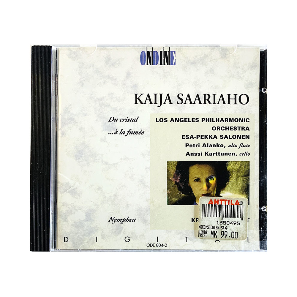 Saariaho Kaija CD Du Cristal, ... à la Fumée, Nymphea  kansi EX- levy EX Käytetty CD