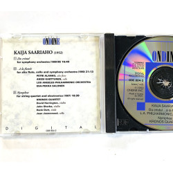 Saariaho Kaija CD Du Cristal, ... à la Fumée, Nymphea  kansi EX- levy EX Käytetty CD