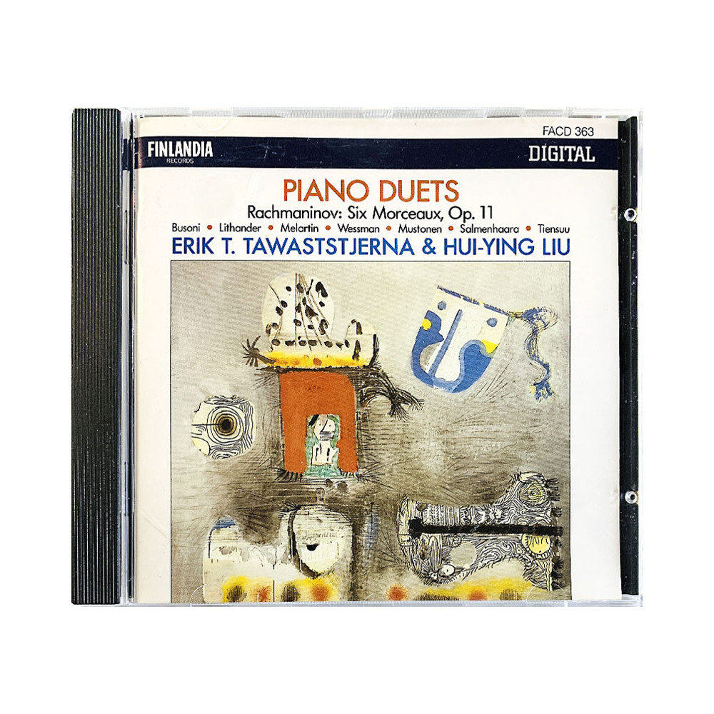 Piano Duets E.Tawaststjerna & Hui-Ying Liu CD Piano Duets  kansi EX- levy EX Käytetty CD