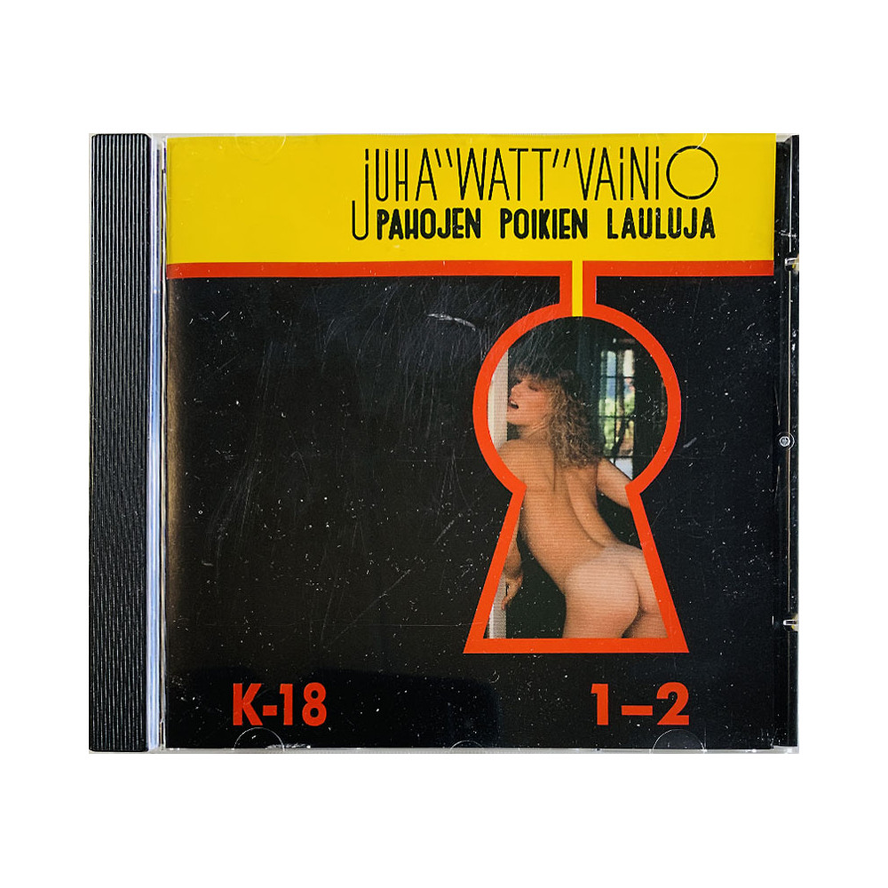 Juha "Watt" Vainio CD Pahojen Poikien Lauluja 1-2  kansi EX levy EX Käytetty CD