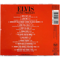 Elvis CD Elvis -56 mono  kansi EX levy EX Käytetty CD