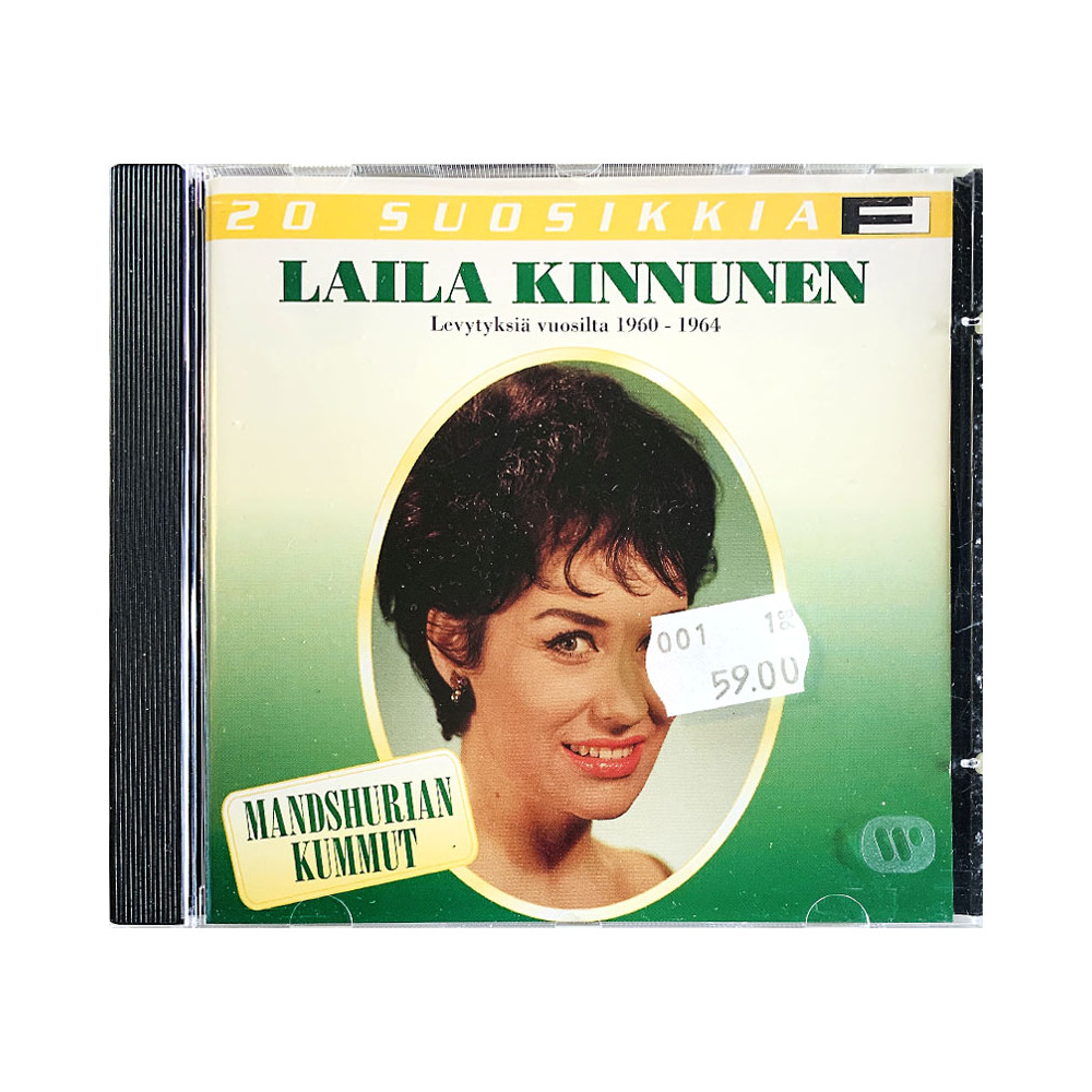 Kinnunen Laila CD 20 Suosikkia - Levytyksiä 1960 - 1964  kansi EX levy VG+ Käytetty CD