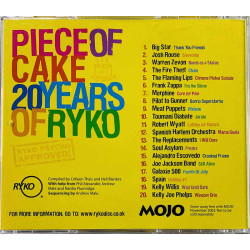 Robert Wyatt, Zappa, Zevon, Big Star ym. Käytetty CD-levy Piece Of Cake 20 Years Of Ryko  kansi EX levy VG+ Käytetty CD