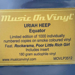 Uriah Heep LP Equator, limited edition numbered coloured vinyl  vinyyli LP