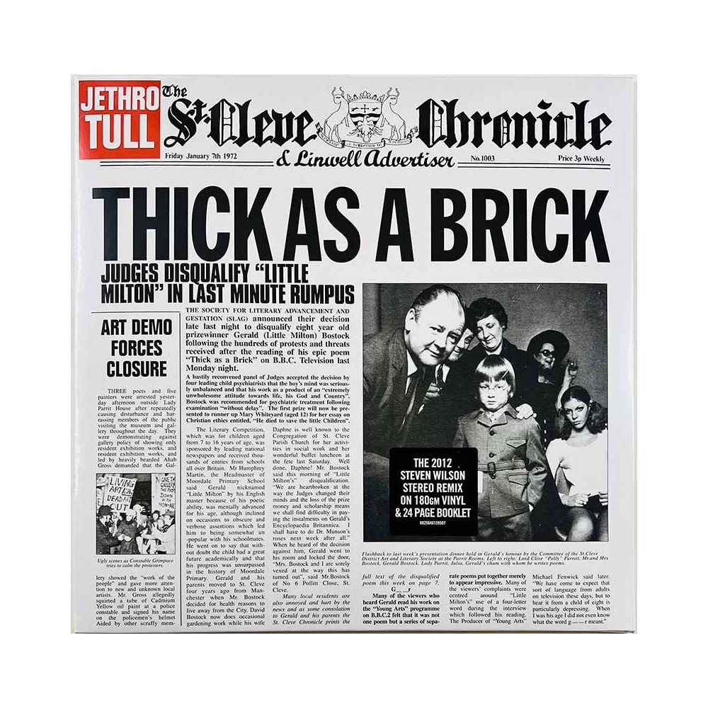 Jethro Tull LP Thick As A Brick  vinyyli LP