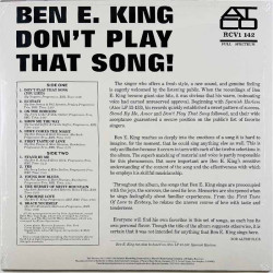 King Ben E. LP Don't Play That Song, clear vinyl  vinyyli LP