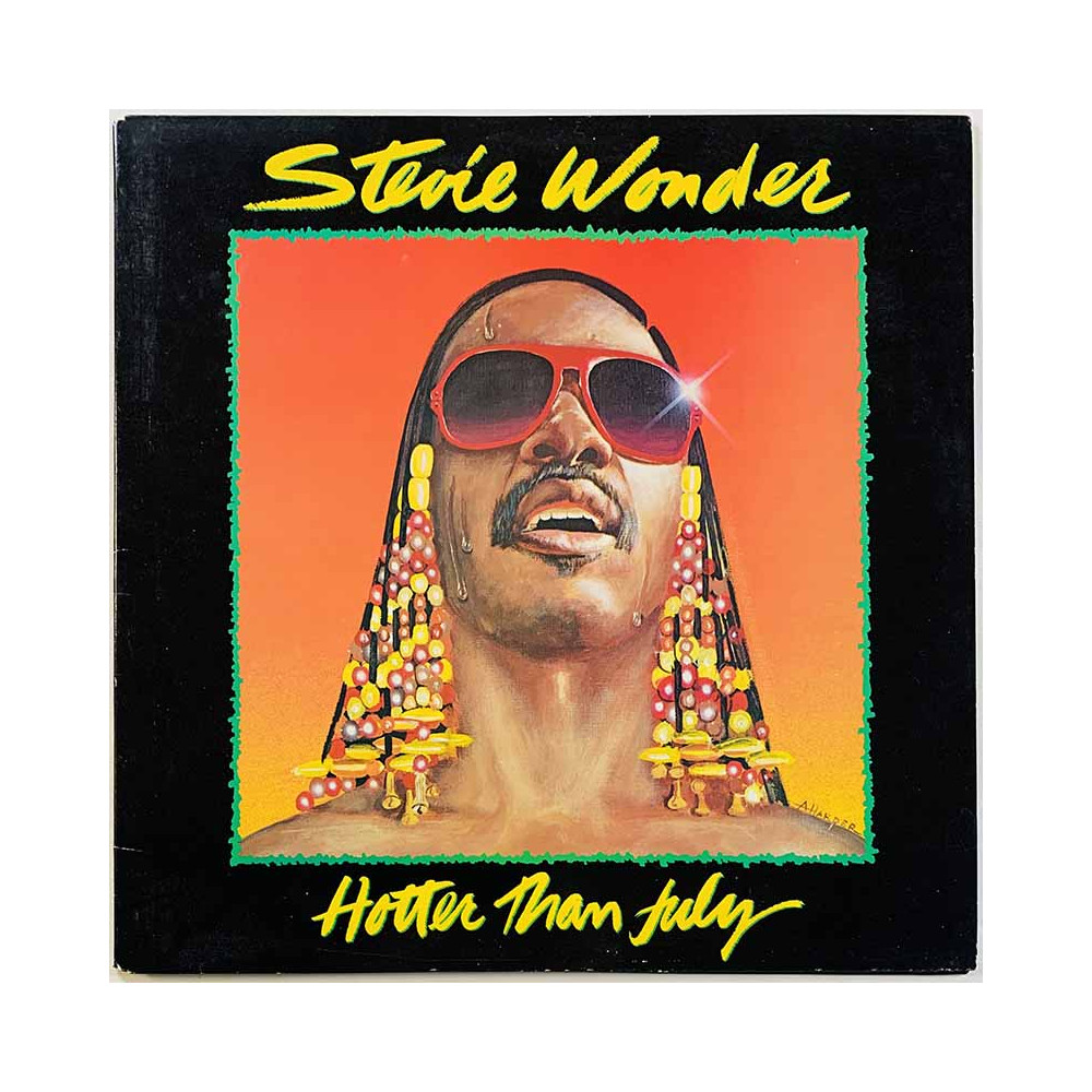 Wonder Stevie LP Hotter than july  kansi VG+ levy EX- Käytetty LP