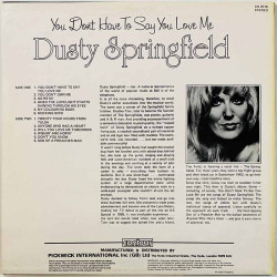 Springfield Dusty 1976 CN 2016 You don't have to say you love me Begagnat LP
