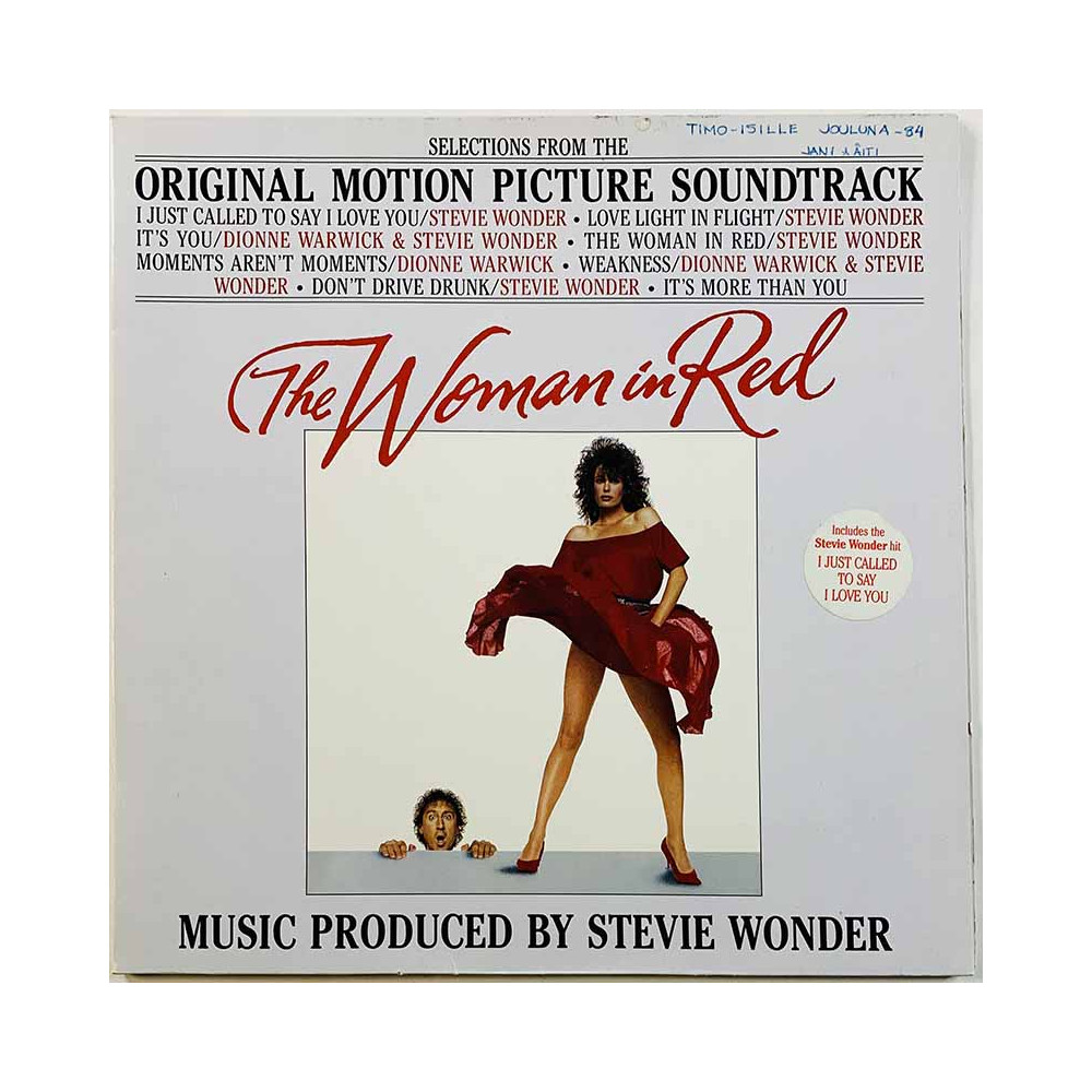 Dionne Warwick, Stevie Wonder LP Woman in red - soundtrack  kansi EX levy EX Käytetty LP