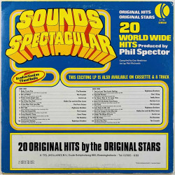 Crystals, Ronettes, Teddy Bears ym. LP Sounds Spectacular 20 Phil Spector produced hits  kansi EX levy EX- Käytetty LP